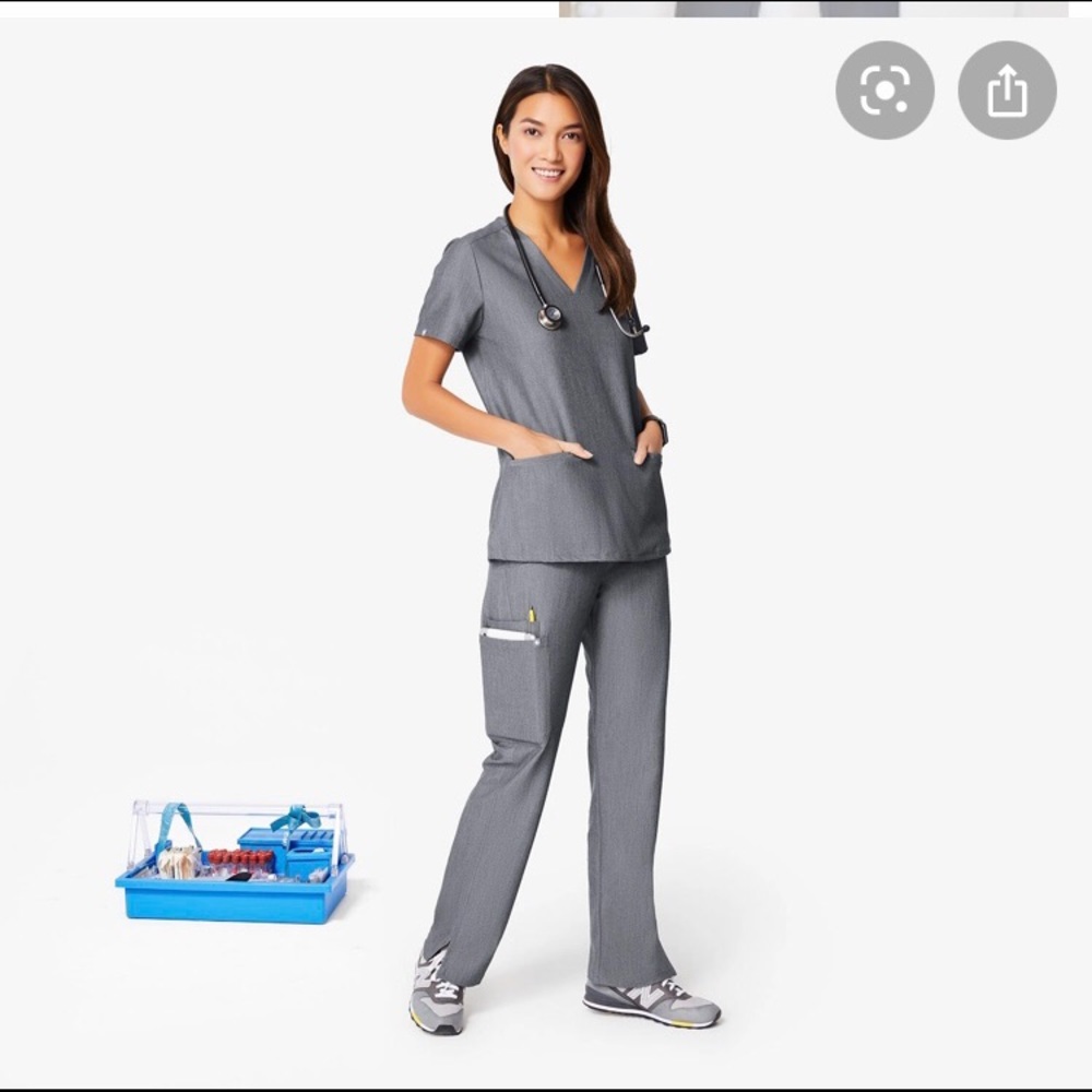 Figs grey scrub pants